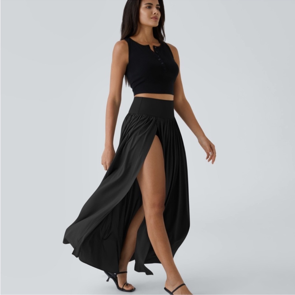 Elegant Black Maxi Skirt